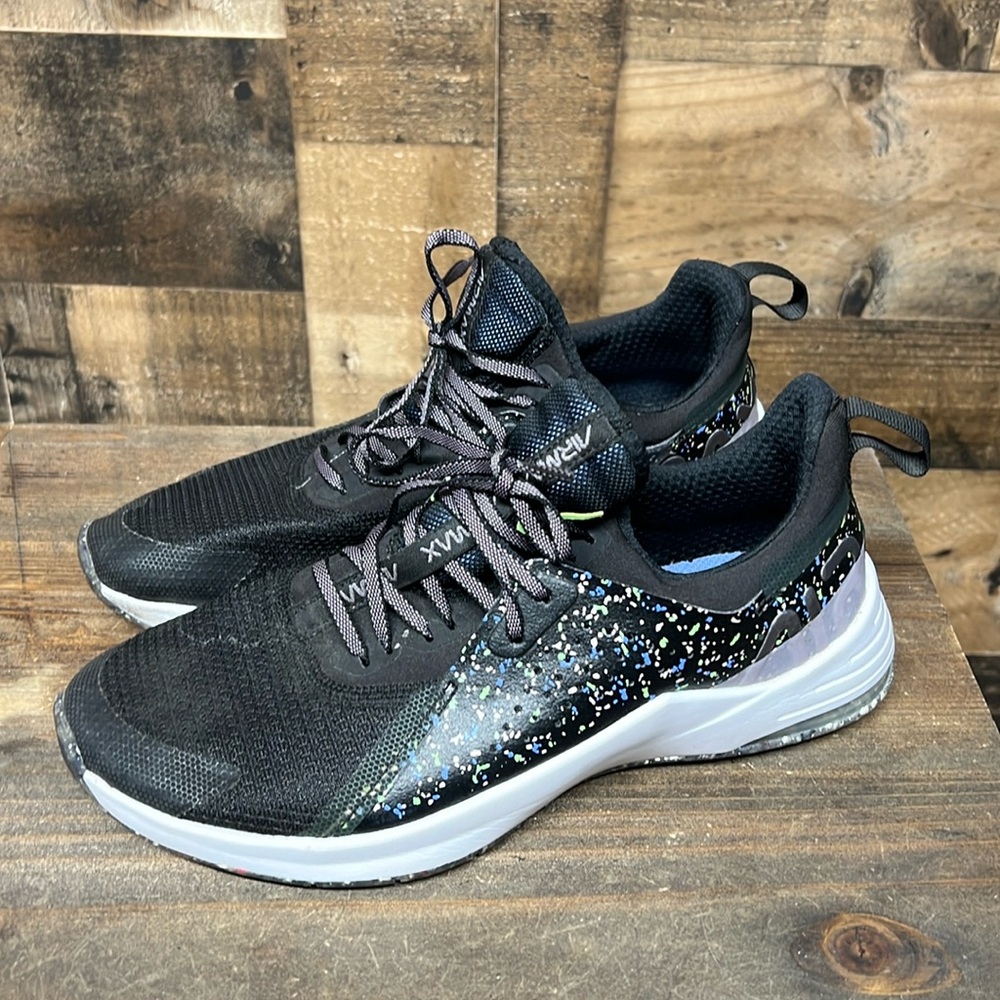 Nike Air Max Shoes Women 7.5 Running Athletic Lace up Sneakers Black Speckled